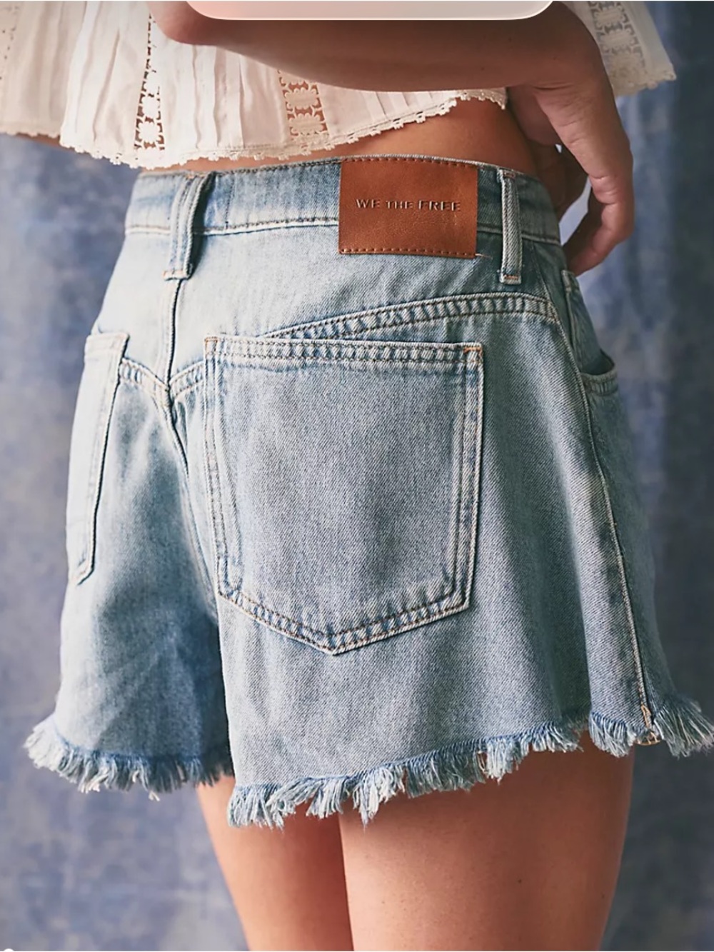 Free People Sparks Fly Denim Shorts Womens Size 28 / 6 NWT Summer Festival - Picture 2 of 9
